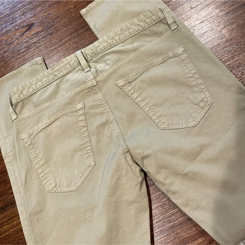 AG Adriano Goldschmied Mens 32x32 Green Slim Skinny Pant Stretch Workwear Preppy